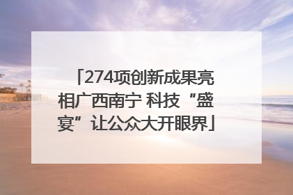 274项创新成果亮相广西南宁 科技“盛宴”让公众大开眼界