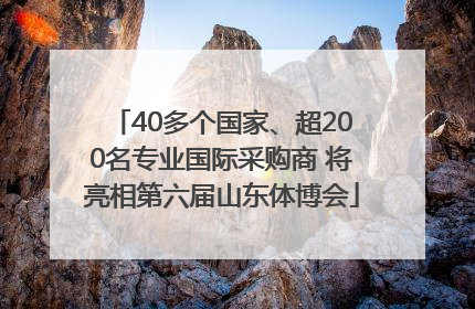 40多个国家、超200名专业国际采购商 将亮相第六届山东体博会