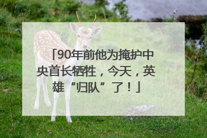 90年前他为掩护中央首长牺牲，今天，英雄“归队”了！
