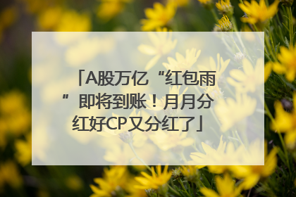 A股万亿“红包雨”即将到账！月月分红好CP又分红了
